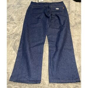 New Rasco Mens FR Work Jeans Blue Flame Resistant Dark Pockets Denim 38 X 34